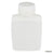 Bottle, Rectangular, HDPE Bottle, 38mm PP Screw Cap, 250mL (8oz), 12/Pack-7100250