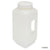 Bottle, Large Wide Mouth with Handle, Square, HDPE Bottle, 100mm PP Screw Cap, 4 Litres-7184000