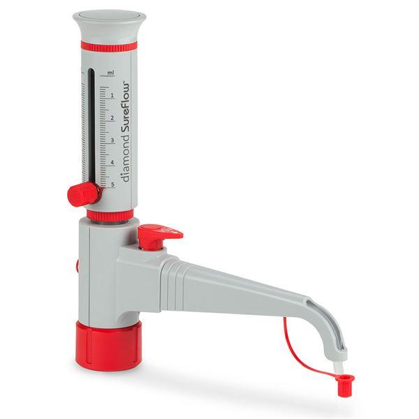 Bottle Top Dispenser, with Recirculation, 0.5mL to 5.0mL, 0.1mL increments-GBTD-R-05