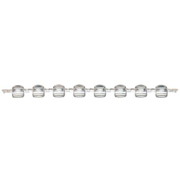 0.2mL 8-Strip Dome Caps, No Tubes, Natural-PCR-02DC