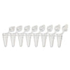 DiamondLink 0.1mL 8-Strip Tubes, Low-Profile, Clear-PCR-DL-01F