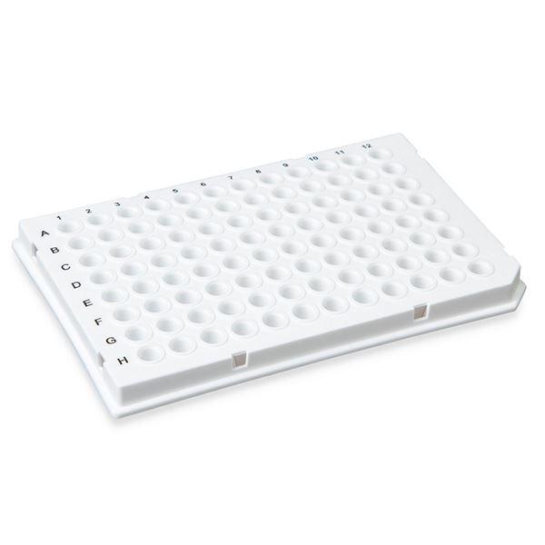 0.1mL 96-Well PCR Plate, Low Profile, Half Skirt White-PCR-HS-01W