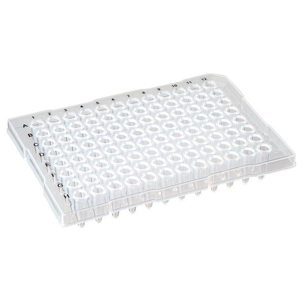 0.2mL 96-Well PCR Plate, Half SkirtFlat top, Clear-PCR-HS-FL02