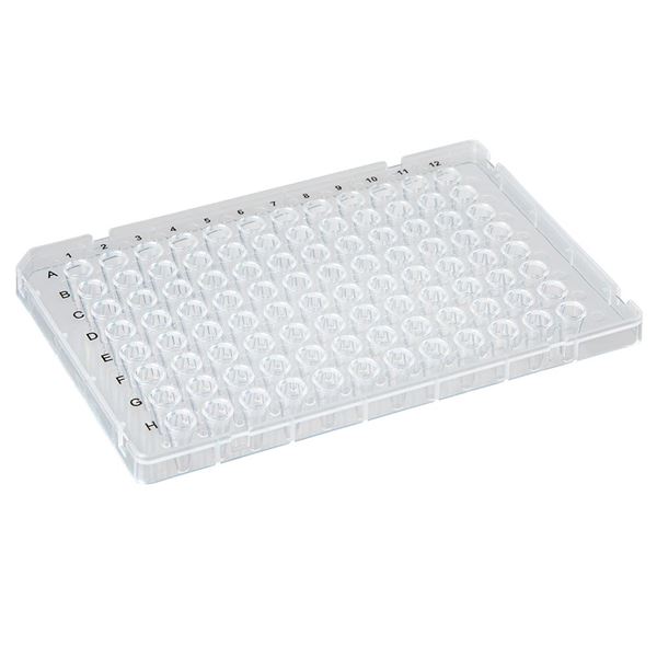 0.1mL 96-Well PCR Plate, Low Profile, FAST, Half Skirt, Clear-PCR-HS-RR01