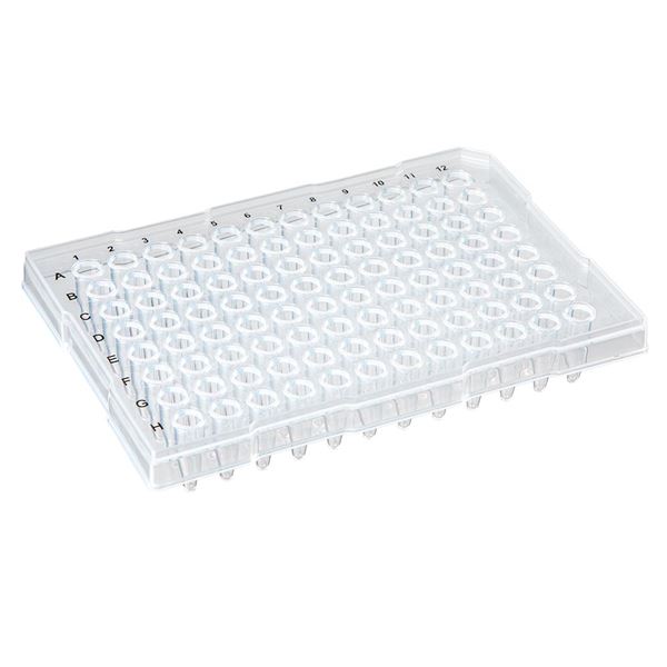 0.2mL 96-Well PCR Plate, Half SkirtRidged Rim, Clear-PCR-HS-RR02