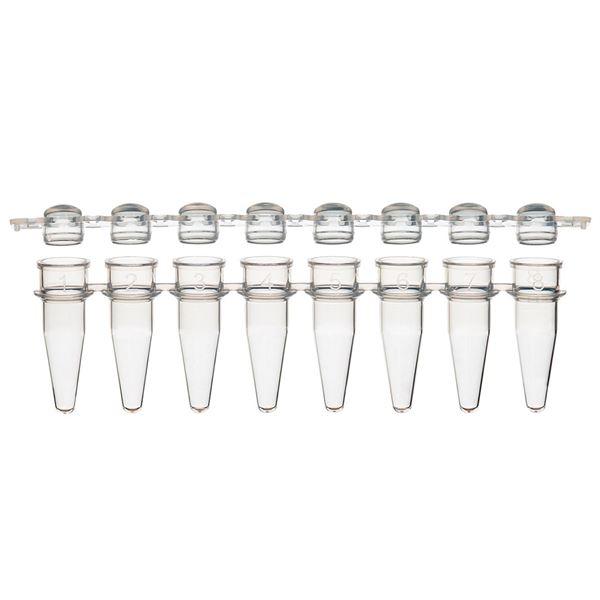 0.2mL 8-Strip Tubes, Natural-PCR-STR-02D