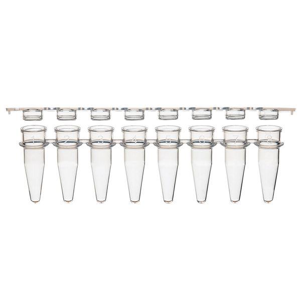 0.2mL 8-Strip Tubes, Natural-PCR-STR-02F