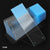 Charged slide, blue frost, ground edge, 90° corner, 72/Box - 1358B-72
