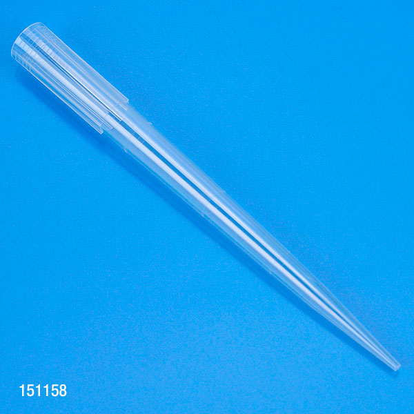 Pipette tip, 100-1300uL, 98mm, univ, grad, natural, bulk, 500/Box - 151158