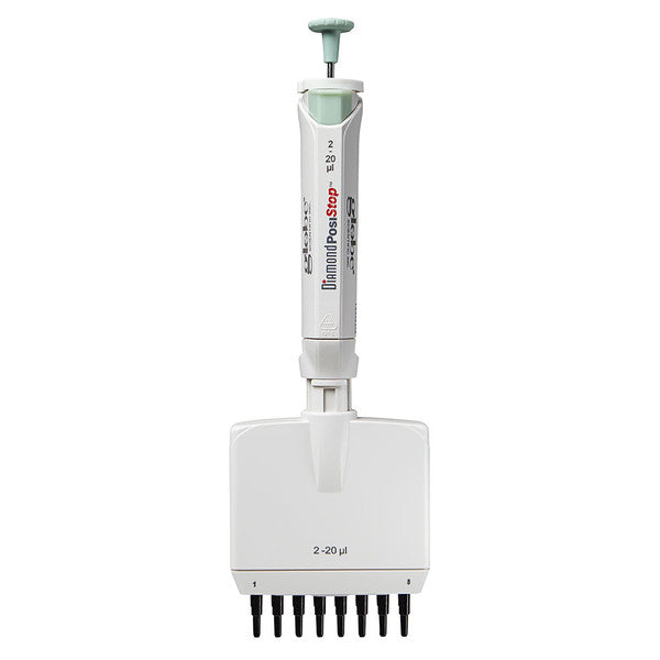 Pipette, Diamond PosiStop, Fully, Autoclavable, 8 channel, 2-20ul, Red - 3364-20