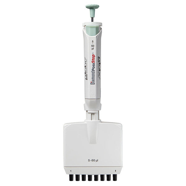 Pipette, Diamond PosiStop, Fully, Autoclavable, 8 channel, 5-50ul, Green - 3364-50