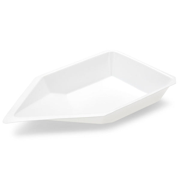 Weighing Vessel, Flat Bottom, Antistatic, PS, White, 120ml, 250/Box - 3628