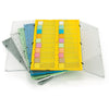 Slide File Folder with Clear Hinged Lids, 20-Place, HIPS/PC, Yellow - 513029Y-1