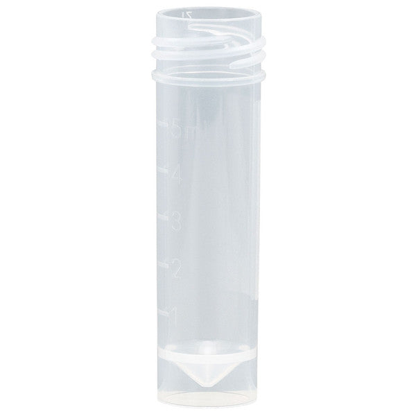 Transport tube, 5mL, PP, SS, no screwcap, MG, 250/bag, 1000/Cs - 6101-TUBE