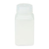 Bottle, Wide Mouth, Square, PP, Attached PP Screw Cap, 175mL, 100/Cs - 7160175