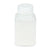 Bottle, Wide Mouth, Square, PP, Attached PP Screw Cap, 250mL, 100/Cs - 7160250
