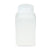 Bottle, Wide Mouth, Square, PP, Attached PP Screw Cap, 500mL, 100/Cs - 7160500