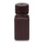 Bottle, Wide Mouth, Square, Amber HDPE, Attached PP Screw Cap, 60mL, 12/Bag - 7180060AM