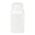 Bottle, Wide Mouth, Square, HDPE, Attached PP Screw Cap, 175mL, 100/Cs - 7180175