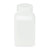 Bottle, Wide Mouth, Square, HDPE, Attached PP Screw Cap, 250mL, 100/Cs - 7180250