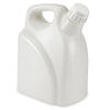 Jerrican, Rect w Handle, HDPE, 5 Liter, White PP Screwcap, Molded Graduations, 100/Cs - 7190005