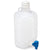 Carboy, Round with Spigot, LDPE,5 L, White PP Screwcap,Molded Graduations, 100/Cs - 7270005
