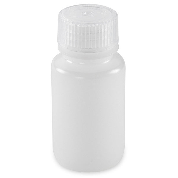 Bottle, Wide Mouth, Round, HDPE, 60mL, Bulk Packed, Bottles and Caps Separate, 1000/Cs - 7510060BKS
