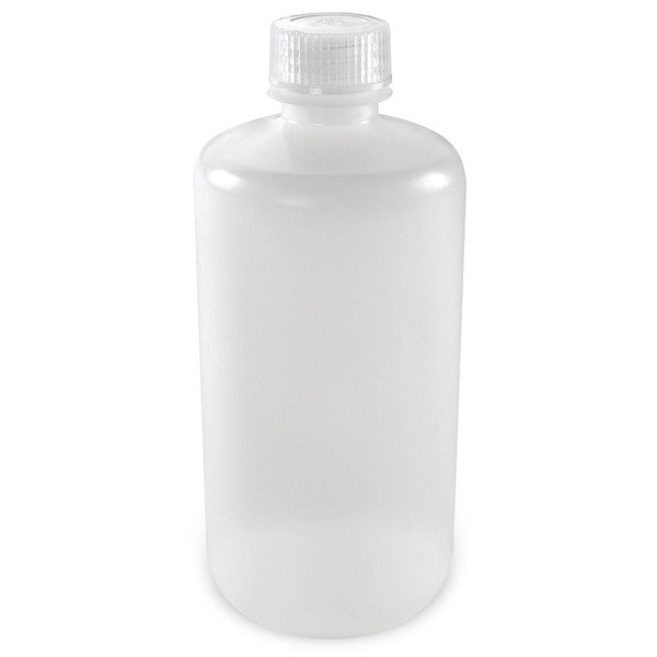 Bottle, Narrow Mouth, Round, HDPE, 500mL, Bulk Packed, Bottles and Caps Separate, 12/CS - 7560500BKS