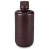 Bottle,Amber Narrow Mouth,Rd,HDPE,1000mL, Bulk Packed, Bottles and Caps Separate, 50/CS - 7561000AMBKS