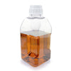 Bottle, Square Media, PETG, 2000mL, STR, 6/Shrink Wrapped Tray - 7612000