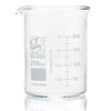 Beaker, Globe Glass, 250mL, ASTM E960, Low Form Griffin Style, Dual Graduations, 12/Box - 8010250
