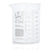 Beaker, Globe Glass, 800mL, ASTM E960, Low Form Griffin Style, Dual Graduations, 6/Box - 8010800