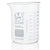 Beaker, Globe Glass, 2000mL, ASTM E960, Low Form Griffin Style, Dual Graduations, 4/Box - 8012000