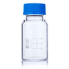 Bottle, Media, Globe Glass, 50mL, GL32 Screw Cap, Dual Graduations, 10/Box - 8100050