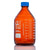Bottle, Amber Media, Globe Glass, 2000mL, GL45 Screw Cap, Dual Graduations, 10/Box - 8112000