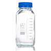 Bottle, Square Media, Wide Mouth, 2000mL, GL80 Screw Cap, 10/Box - 8122000