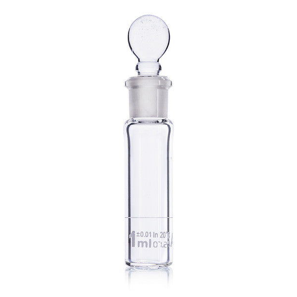 Flask, Volumetric , Globe Glass, 1mL, Class A, To Contain (TC), ASTM E237, 6/Box - 8200001