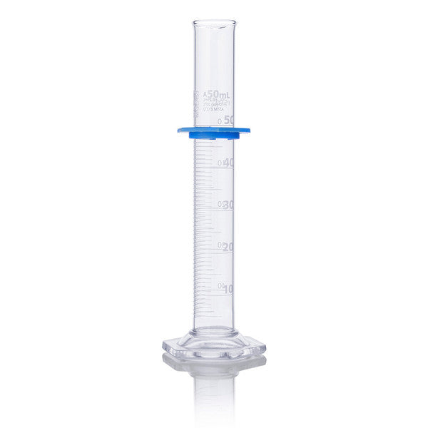 Cylinder, Graduated, Globe Glass, 50mL, Class A, TD, Dual Grads, ASTM E1272 - 8300050