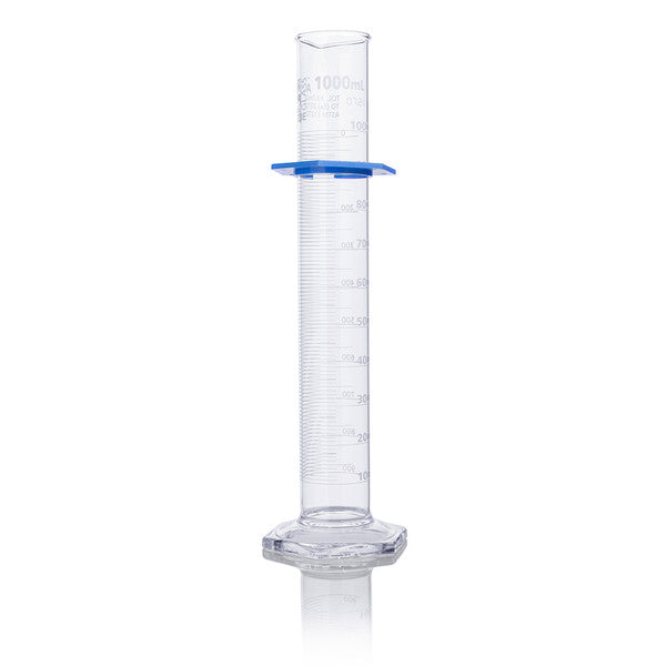 Cylinder, Graduated, Globe Glass, 1000mL, Class A, TD, Dual Grads, ASTM E1272 - 8301000