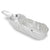 Aluminum Micro Weigh Dish,Rectangle, 5L x 7W x 7H mm, 1.12ml, with Handles, 100/Box - 8327