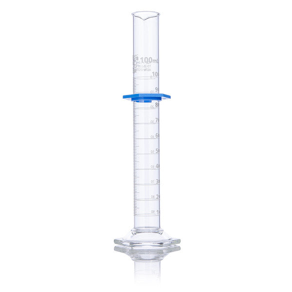Cylinder, Graduated, Globe Glass, 100mL, Class B, TD, Dual Grads, ASTM E1272, 4/Box - 8330100