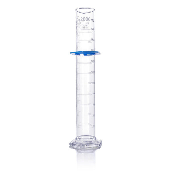 Cylinder, Graduated, Globe Glass, 2000mL, Class B, TD, Dual Grads, ASTM E1272 - 8332000