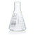 Flask, Erlenmeyer, Globe Glass, 300mL, Narrow Mouth, Dual Grads, ASTM E1404, 12/Box - 8400300