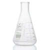 Flask, Erlenmeyer, Globe Glass, 500mL, Heavy Duty, Narrow Mouth, Dual Grad - 8430500