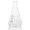 Flask, Erlenmeyer, Globe Glass, 1000mL, Heavy Duty, Narrow Mouth, Dual Grad - 8431000