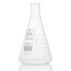 Flask, Erlenmeyer, Globe Glass, 2000mL, Heavy Duty, Narrow Mouth, Dual Grad - 8432000