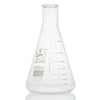 Flask, Erlenmeyer, Globe Glass, 4000mL, Heavy Duty, Narrow Mouth, Dual Grad - 8434000