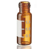 2mL Chromatography Vial, Amber, Screw, White Marking Spot 9mm, 12x32mm, 100/Box - 9030002AMMS