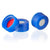 Screw Cap for 2mL Vial, Blue, 9mm, Red PTFE/White Silicone Septum, 100/Box - 9030002CAP-SC-BRW