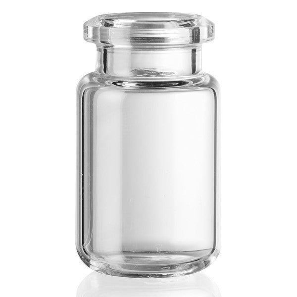 6mL Headspace Vial, Clear, Crimp, 20mm, Radius Bottom, 22x38mm, 100/Box - 9040006RB